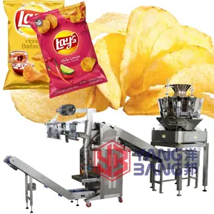 YB-300LD Semi/ Full Automatic Chain Bucket Snack Food Chips Candy Beans Nuts Packaging Machines