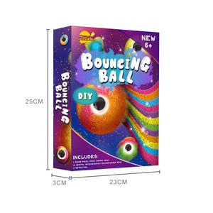 Accetta Custom School Science Crystal Bouncing Kids Magic DIY Super Power Bouncy Balls Kit con occhi - Product Image 3