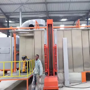 aluminium profile powder spray plant,semi-automatic metal powder coating line,Aluminum profiles powder coating machine