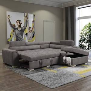 <b>Modern</b> Living Room Divano Letto Recliner with Footrest and Storage, Combination Corner <b>Sofa</b>, Home Furniture, Pull-out <b>Sofa</b> <b>Bed</b> - Product Image 1
