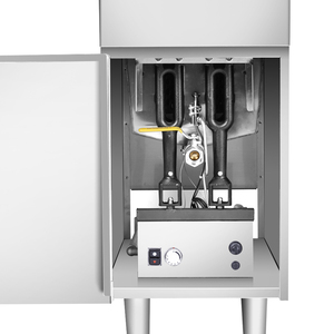 Friteuse industrielle à gaz sur pied, 1 cuve, 2 paniers, 25 litres, 2 ou 3 brûleurs en <span class=keywords><strong>option</strong></span> avec robinet d'huile - Product Image 4