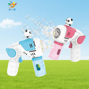 אקדח בועות חשמלי צבעוני לילדים, דגם פנדה, הרכבה ופירוק עצמי של רכיבים, מתנה לילדים מבית AJB - Product Image 3