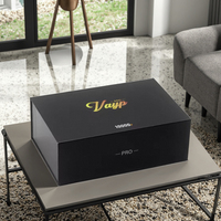 Boîte d'emballage cadeau double à deux tiroirs et deux couches avec logo personnalisé éponge de stratification mate à gaufrage magnétique rigide et dur