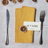 Serviette en tissu de décoration de table Serviettes en tissu de coton Gaze douce Serviettes de dîner d'automne pour la fête de mariage de Noël