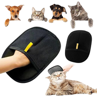 Guante Plegable para el Cuidado de Mascotas, Cepillo de Nailon Suave para Eliminar el Pelo, Guante Removedor de Pelo, Peine de Masaje Suave para Perros, Gatos y Aves