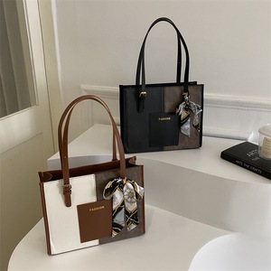 <span class=keywords><strong>Sac</strong></span> Colorblock Grande Capacité Mode <span class=keywords><strong>Femme</strong></span> <span class=keywords><strong>Sac</strong></span> Bandoulière <span class=keywords><strong>Sac</strong></span> à <span class=keywords><strong>Main</strong></span> Fourre-Tout - Product Image 1
