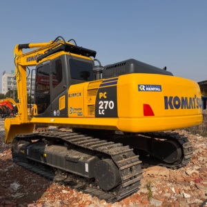 Excavatrice d'occasion Komatsu PC270LC, 27 tonnes, marque japonaise, excavatrice d'occasion en bon état, modèle original PC270LC-8 PC270 PC300, excavatrice lourde - Product Image 2
