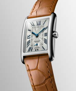 Montre-bracelet rectangulaire vintage raffinée avec chiffres romains et bracelet en cuir grain crocodile pour femme, style décontracté Longinesing - Product Image 4