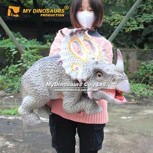 Z My Dino <span class=keywords><strong>Jurassic</strong></span> <span class=keywords><strong>World</strong></span> Contrôle de la main bébé tricératops Marionnette dinosaure - Product Image 3