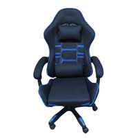 Chaise de jeu de style racing, dossier haut, ergonomique, inclinable, appui-tête réglable, coussin lombaire, roulettes pivotantes silencieuses à 360°, OEM ODM