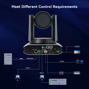 Caméra PTZ Plus 30x 4K60fps NDI HX2 HDMI SDI RJ45 USB UHD pour diffusion en direct, caméras de <span class=keywords><strong>conférence</strong></span> PTZ - Product Image 5