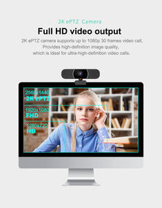 2025 Mới Thời Trang USB 2.0 HD <span class=keywords><strong>Webcam</strong></span> FHD 1080P Với <span class=keywords><strong>360</strong></span> Độ Xoay Được Xây Dựng-Trong Mic Cho Máy Tính Để Bàn PC Cho Live Streaming - Product Image 2