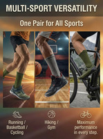 Chaussettes de sport athlétiques pour hommes, chaussettes de sport rembourrées, respirantes, anti-humidité, avec soutien de la voûte plantaire, pour la course à pied et l'entraînement, personnalisables OEM