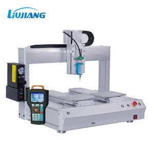 劉江<span class=keywords><strong>4</strong></span>軸グルーディスペンシングマシン、ダブルプラットフォーム付きデュプレックスロボット - Product Image 4