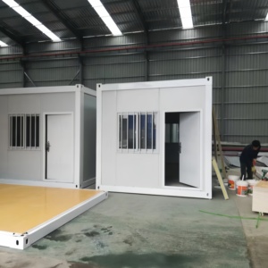 <span class=keywords><strong>Edificio</strong></span> de oficinas móvil integrado para uso en sitio de construcción Panel sándwich plegable y empacable Acero para uso en tienda - Product Image 4