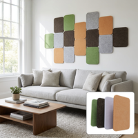 100% recycler les panneaux acoustiques en PET matériau insonorisé panneaux muraux acoustiques en feutre de polyester panneaux acoustiques modernes