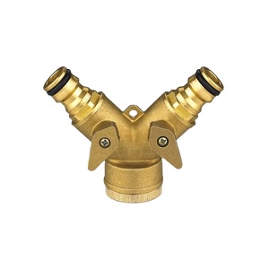 Phổ biến Brass y-khớp nhựa ống nước vòi Manifold vườn Hose Adapter vườn Khớp nối nhanh bibcock kép tap nối - Product Image 1