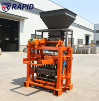 Idées de petites entreprises à vendre : Machine semi-automatique QT4-35/QT40-1 pour la fabrication de blocs de béton, de briques et de parpaings emboîtables