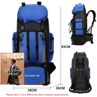 Sac à dos de randonnée multifonctionnel léger MKW8018 pour l'extérieur, 90L, idéal pour le voyage, l'alpinisme et le camping