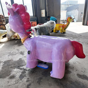 <span class=keywords><strong>Scooter</strong></span> coulissant de cheval de dessin animé animé de haute <span class=keywords><strong>simulation</strong></span> pour la voiture électrique d'animal de centre commercial à monter - Product Image 3