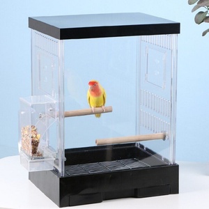 Jaula para Pájaros de Acrílico Transparente Antipolvo, Tamaño Personalizado, para Canarios y Loros, Uso Interior/Exterior, para Viajes, Marca YGL-270 - Product Image 5