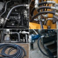 Tuyau en caoutchouc renforcé de textile EPDM en dimensions métriques sélectionnées pour l'entretien des équipements d'usine et la fourniture de pièces de rechange