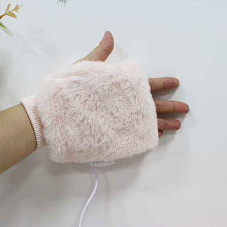 winter girl Windproof Keeping Warm Electric Heating Cable 5v fashion fleece Gloves With Usb Charge Home office driving use