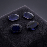 Pierres précieuses naturelles d'iolite bleue, taille ovale, facettées, pierres brutes certifiées par un tiers, vente en gros Gopika Exports pour la fabrication de bijoux