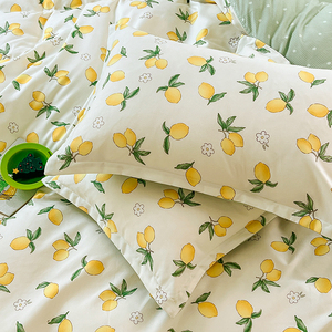 Parure de lit imprimée feuilles de citron vert <span class=keywords><strong>moins</strong></span> chère, ensemble de literie textile moderne pour la maison avec emballage personnalisé - Product Image 3