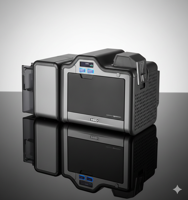 FARGO HDP5000e Retransfer ID Card Printer 300 Dpi High Resolution Secure PVC Card Printing Machine USB Interface 1-Year Stock