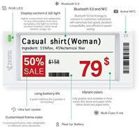 Label Rak Elektronik Zkong E-ink, Layar E-Paper, Label Harga Digital 1,54 Inci, ESL, Layar E-Ink, Label Elektronik