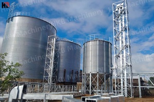 Silo de stockage de céréales en acier galvanisé Bacs de stockage de graines de maïs Bacs de stockage de grandes bacs de stockage de riz - Product Image 5