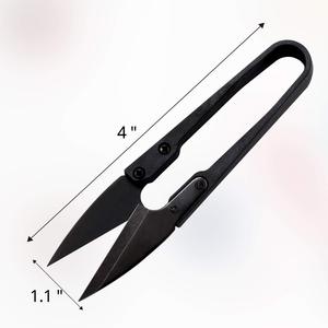 <b>Black</b> Industrial <b>Mini</b> Garment Scissor Stainless Steel Smooth Multi-Purpose Embroidery Cutter Thread Bonsai Pruner Tailor - Product Image 2