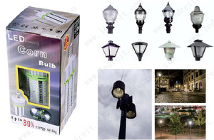 야외 거리 지역 조명 170lm/<span class=keywords><strong>w</strong></span> IP65 ROHS 인증 전구 60W E27 Led 옥수수 램프 - Product Image 5