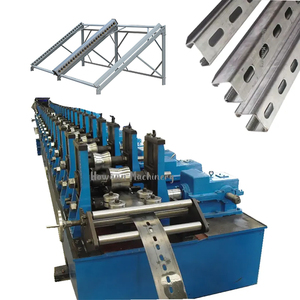 Hot Sale Solar Mounting System Production Line Photovoltaic Panel Bracket Making <strong>Machine</strong> Unistrut C Channel Roll <strong>Forming</strong> <strong>Machine</strong>