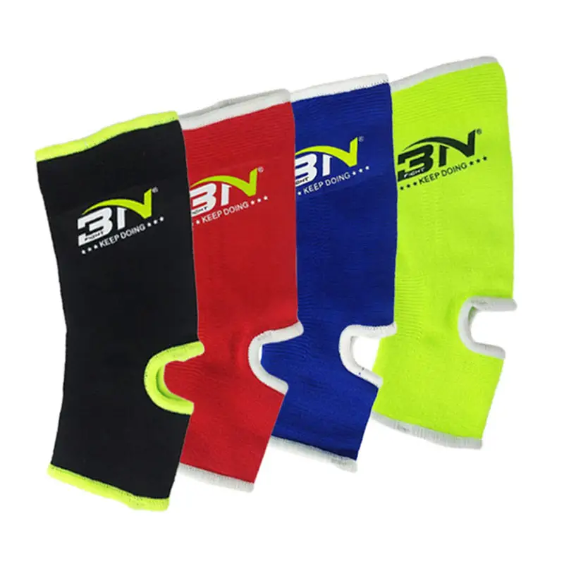 BN personalizza la promozione cavigliera supporto cuscinetto per protezione della fasciatura morbida per Karate Taekwondo MMA Muay Thai Grappling Fitness