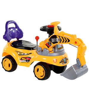 Goedkope Plastic Rit Op Graafmachine Graver 2 In1 Voor Peuters Pedaal Gratis Voertuig Met Muziek Mini Sliding Tractor Voor Kids - Product Image 4