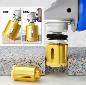 Punta di trapano per brasatura sottovuoto con strumento di perforazione diamantato da 55mm personalizzata - Product Image 6
