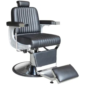 Cadeira de salão de beleza de boa qualidade de fábrica OEM ODM Cadeira de barbeiro Kartisan Estações de salão de beleza Cadeiras de barbeiro reclináveis vintage