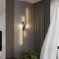 Lampu Dinding Modern Garis Panjang Dekorasi Kreatif Kamar Tidur Tempat Tidur Hotel Ruang Tamu Dekorasi Latar Belakang Lampu Dinding LED