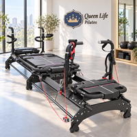 Megaree Luxe Appareil de Pilates Commercial Réglable en Alliage d'Aluminium pour Usage Personnel et Professionnel, Modèle Reformer