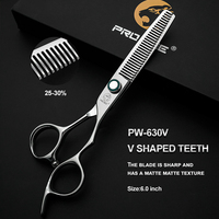PROSEE 5.5 6.0 Ciseaux À Cheveux VG10 Acier Professionnel Salon Champion Ciseaux De Coiffeur V-dent Amincissement Cisaillement Cheveux Styling Outils