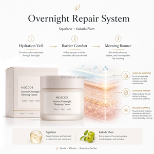 Crema de Noche Intensa Antienvejecimiento con Escualano OEM, Crema Reparadora de la Barrera Cutánea, Crema para Dormir con Magnesio para el Insomnio - Product Image 3