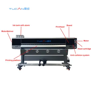 Eco Solvent Printer And Cutter 1.6m 1.8m Size Large Format Sticker Paper Printer Plotter Eco Solvent Printer