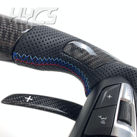 Volant avec affichage LED du régime en fibre de carbone véritable pour BMW F10 F30 F90 F92 F11 F80 F82 F83 F85 F86 F87 X3 X4 X5