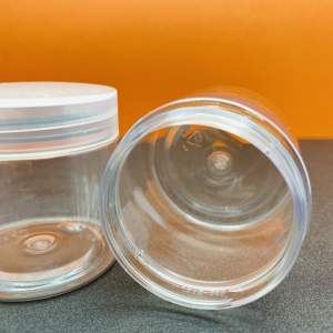 Pot vide en plastique de 2 oz pour crème contour des yeux avec couvercle à vis en aluminium, base en PP anti-fuite, capacité de 50 g, pour savon liquide, articles de soins personnels, petits objets - Product Image 2