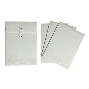 Busta Portadocumenti <span class=keywords><strong>A4</strong></span> Personalizzata in Carta Kraft di Alta Qualità con Logo in Rilievo/Incisione, Busta Aziendale Bianca - Product Image 1