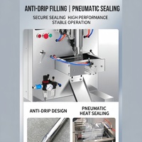 Machine d'emballage verticale pneumatique pour pâtes, miel et ketchup – Machine de remplissage et d'emballage multi-usages pour liquides et pâtes
