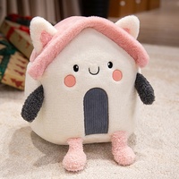 Peluche de luxe en forme de maison, faible MOQ, éducative, coussin en peluche voiture rouge, camion en peluche personnalisé pour la décoration intérieure