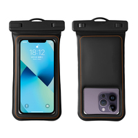 Étui de téléphone étanche pour iPhone 16 Pro Max, avec cordon réglable jusqu'à 7,2 pouces, grand clip, éponge flottante IPX8